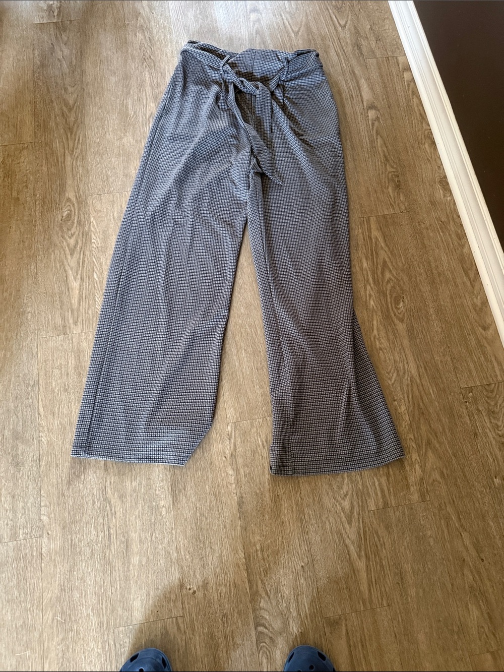 Ardene Gray Houndstooth Waistband Joggers